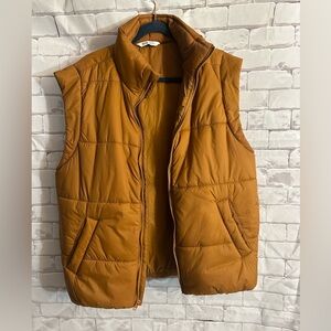 Men's Brown Puffer Vest